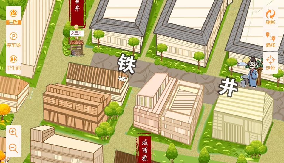 明水智慧景区：手绘地图与语音导览的完美融合